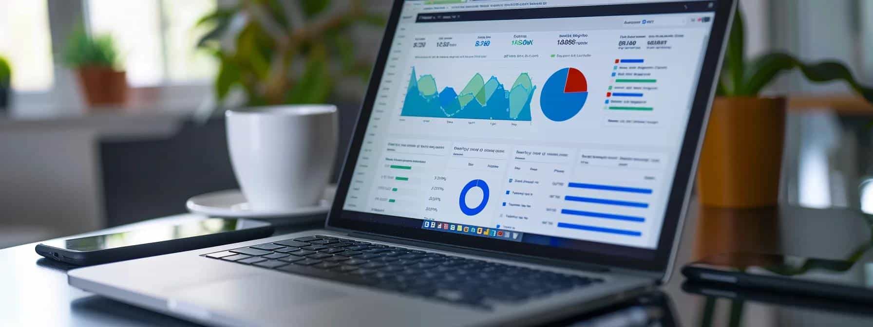 a laptop screen displaying a webpage with a perfectly crafted seo-friendly title and meta description, highlighted header tags for structured content, and clear, descriptive urls for enhanced search engine optimization.