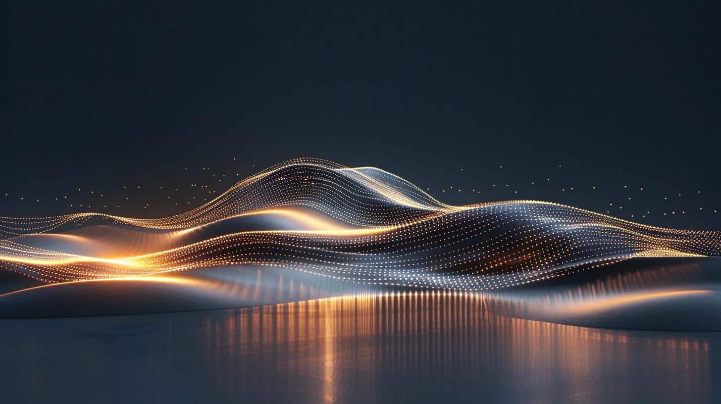 a dynamic and sleek digital landscape showcasing a fast-loading website interface, illuminated by vibrant, glowing data streams emphasising the importance of swift web hosting on user satisfaction.